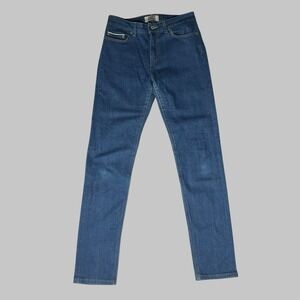 Naked And Famous Women's 29x31 High Skinny Island Blue Stretch Selvedge Jeans